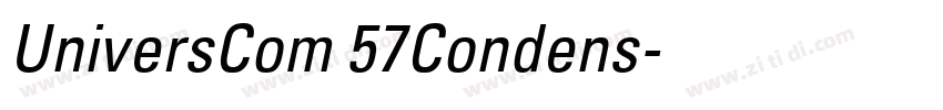 UniversCom 57Condens字体转换
